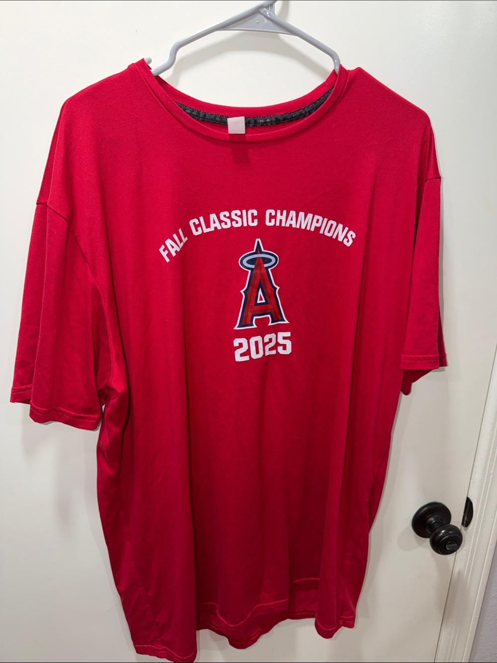 Los Angeles Angels 2025 Fall Classic Champions Red Performance Tee